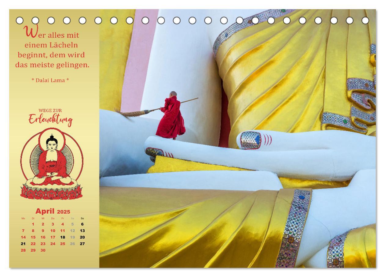 Bild: 9783383907845 | Buddhistische Weisheiten - Wege zur Erleuchtung (Tischkalender 2025...