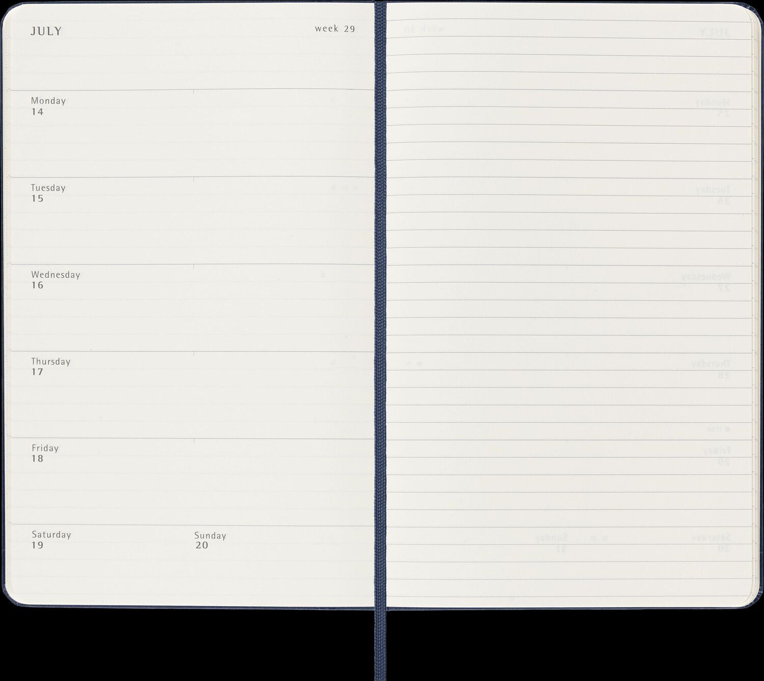 Bild: 8056999270551 | Moleskine 18 Monate Wochen Notizkalender 2024/2025, L/A5, 1 Wo = 1...