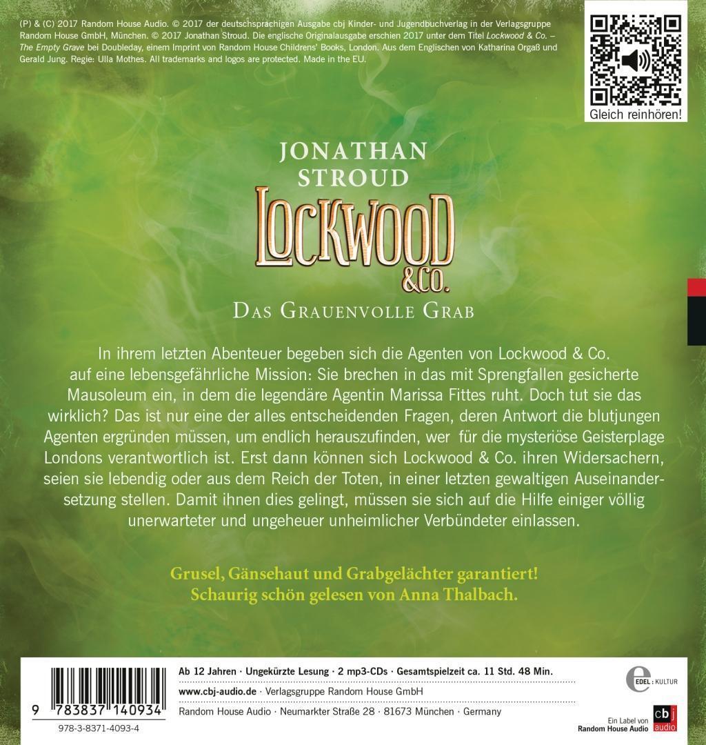 Bild: 9783837140934 | Lockwood & Co. 05 - Das Grauenvolle Grab | Jonathan Stroud | MP3 | 2