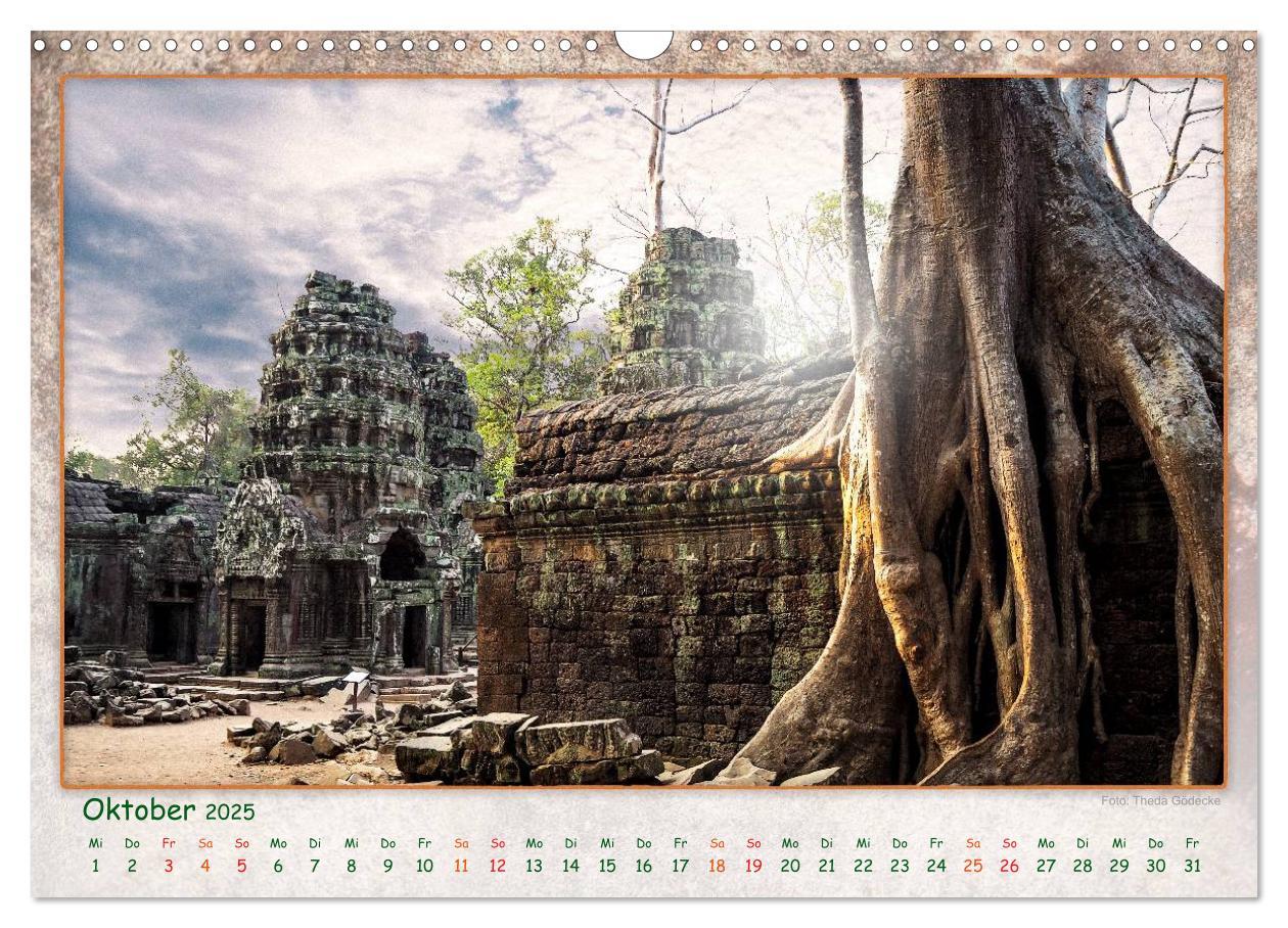 Bild: 9783435471485 | Kambodscha, Angkor Thom, Angkor Wat und Bayon (Wandkalender 2025...