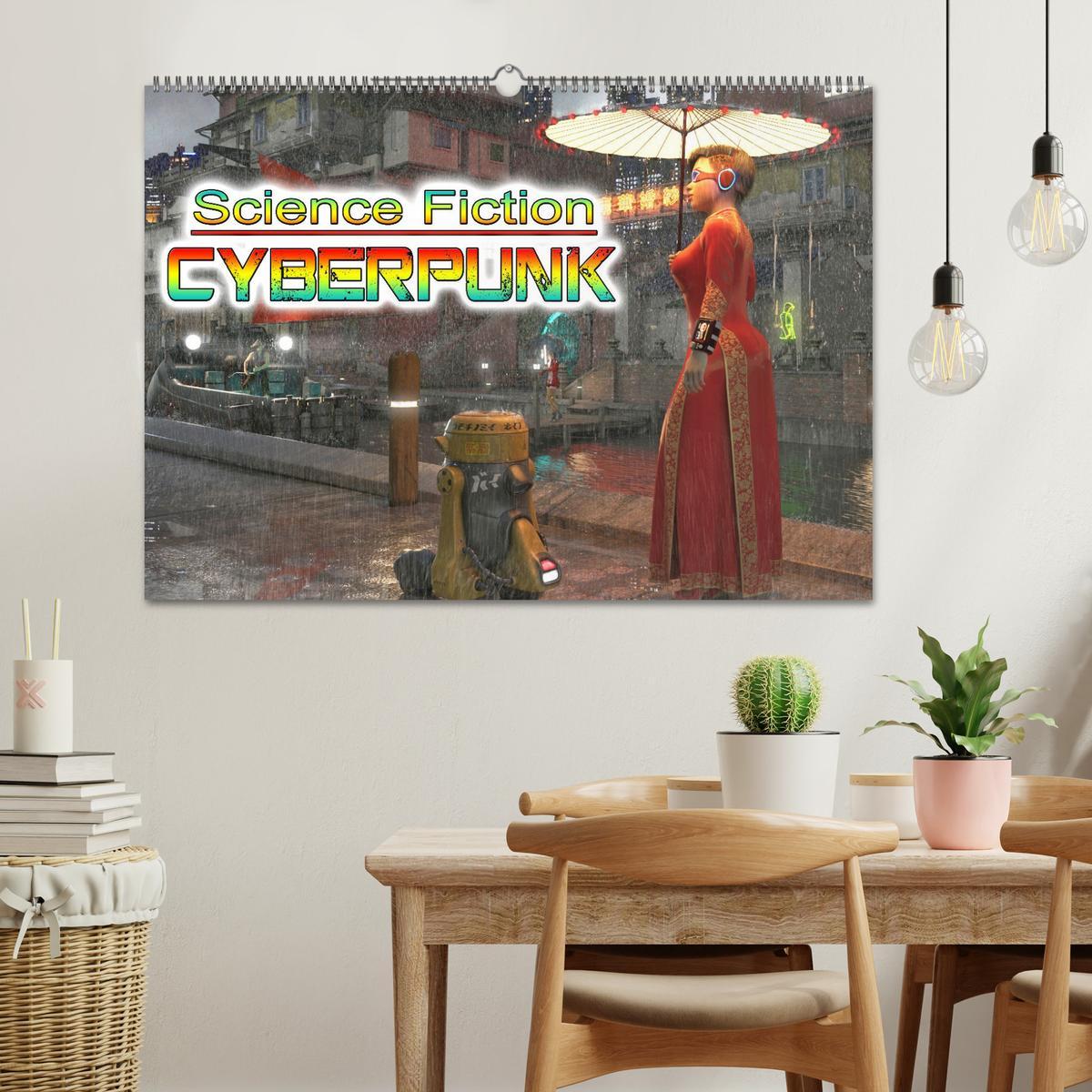 Bild: 9783435054770 | Science Fiction Cyberpunk (Wandkalender 2025 DIN A2 quer), CALVENDO...