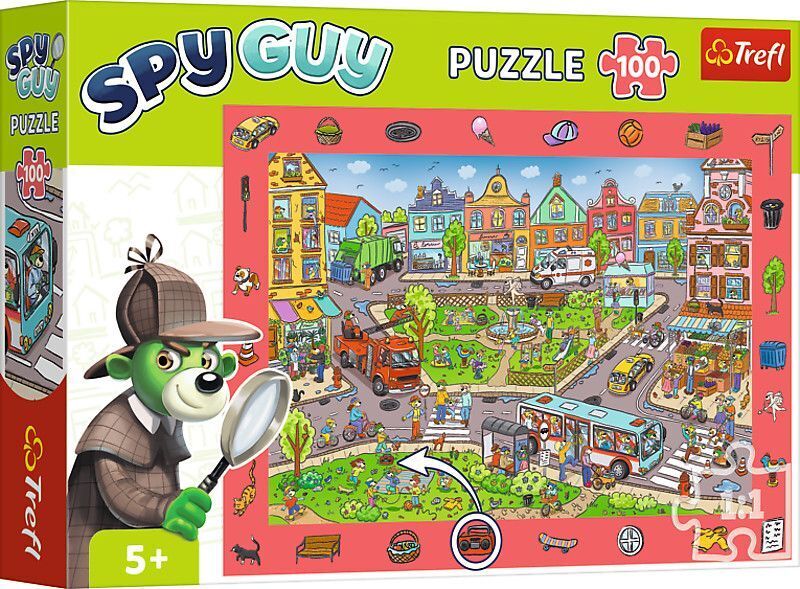 Cover: 5900511155907 | Observation / Beobachtungs Puzzle 100 - Spy Guy - Stadt | Spiel | 2024