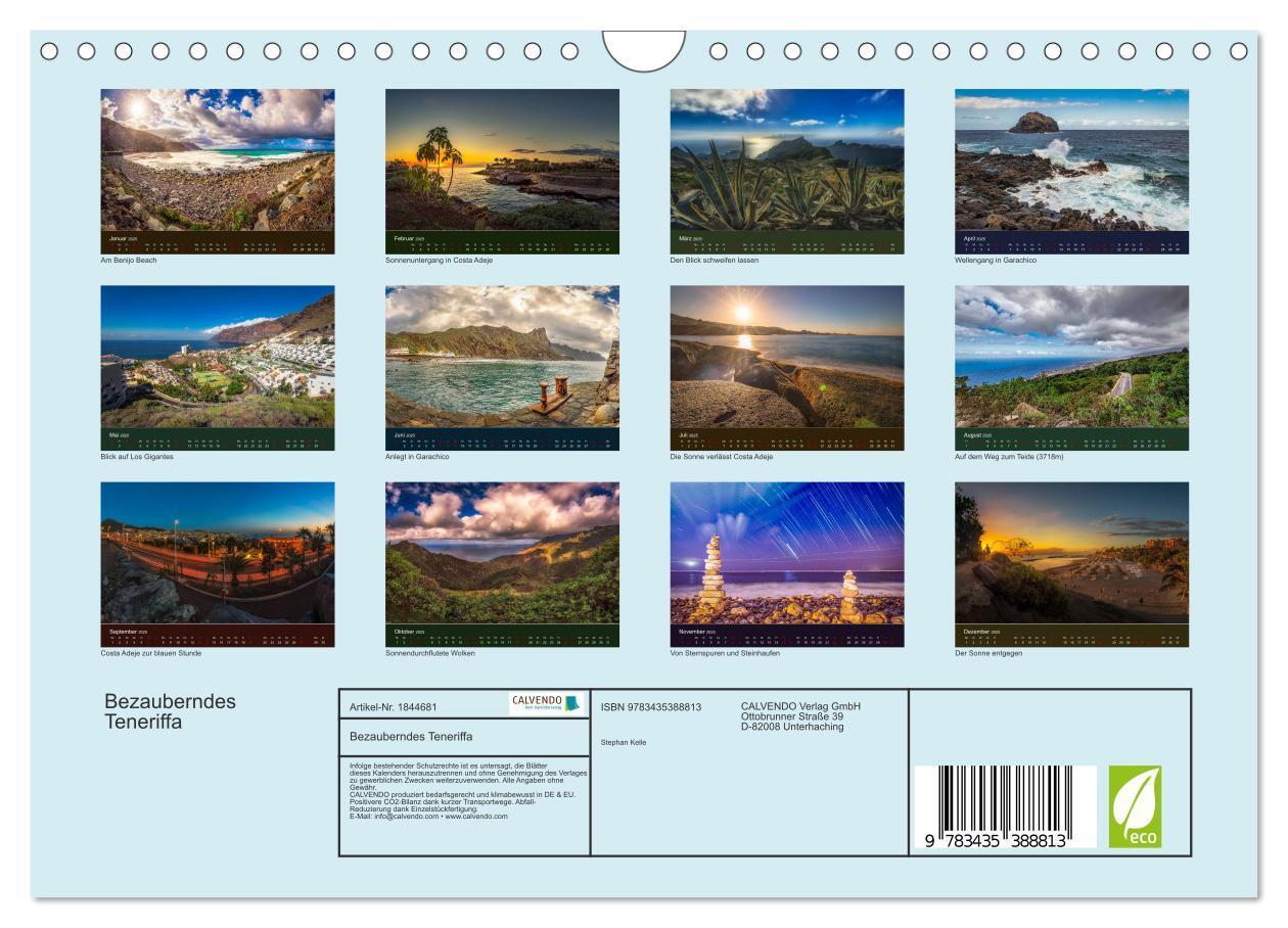 Bild: 9783435388813 | Bezauberndes Teneriffa (Wandkalender 2025 DIN A4 quer), CALVENDO...