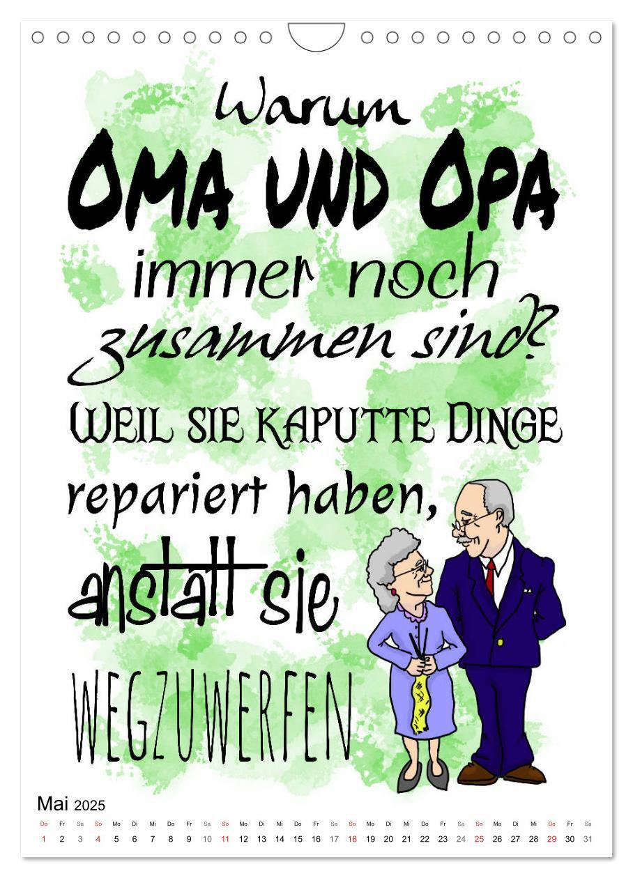 Bild: 9783435939343 | Oma und Opa, die Helden unserer Kindheit (Wandkalender 2025 DIN A4...