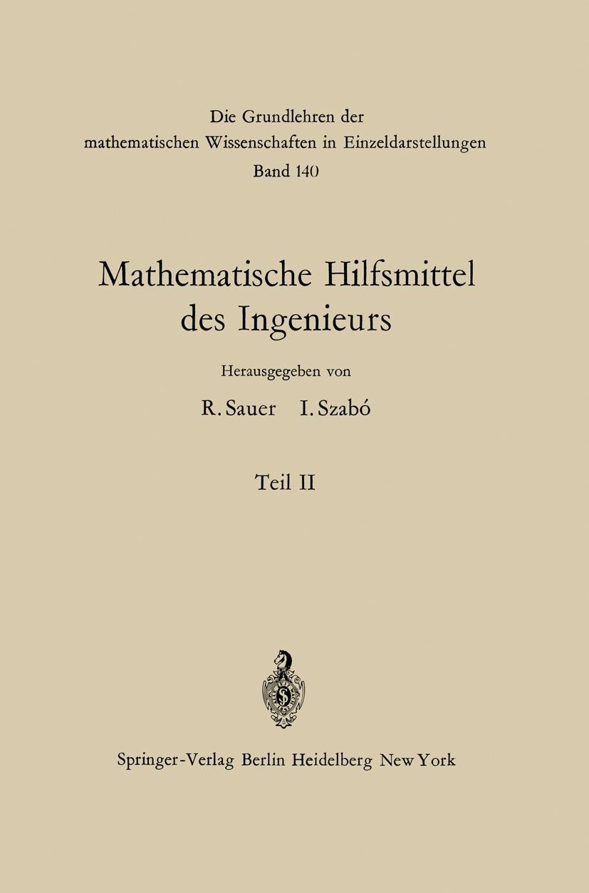 Cover: 9783642950988 | Mathematische Hilfsmittel des Ingenieurs | Teil II | Collatz (u. a.)