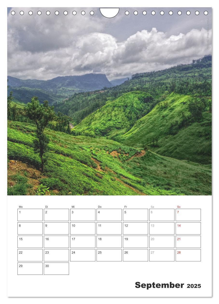 Bild: 9783457051498 | Sri Lanka 2025 - Exotisches Paradies - Jahresplaner (Wandkalender...