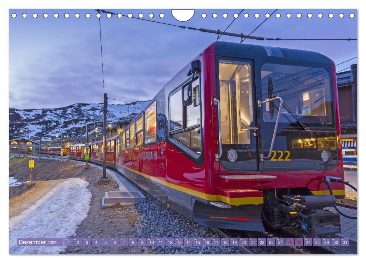 Bild: 9783457140321 | Im Zug durch Schweizer Berge (Wandkalender 2025 DIN A4 quer),...