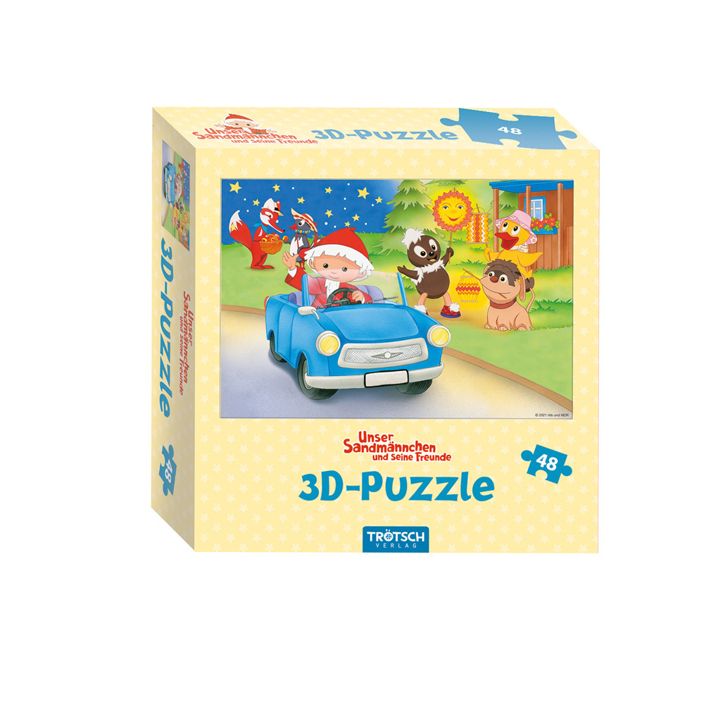 Cover: 4260619115014 | Trötsch Unser Sandmännchen und seine Freunde 3D Puzzle Trabi | Co.KG