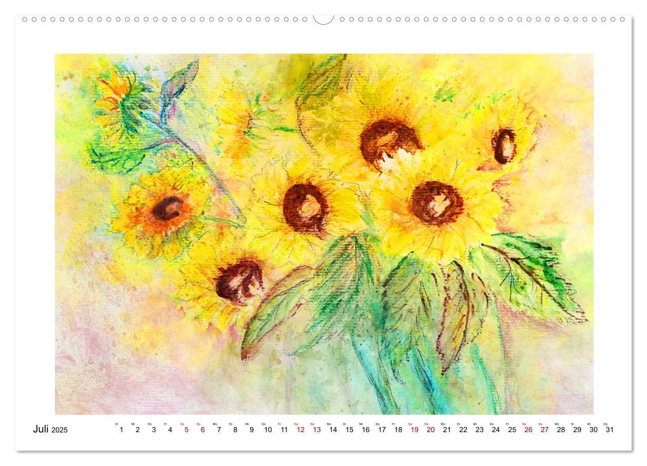 Bild: 9783383977060 | Blüten &amp; Blumen Aquarelle - Farbenfrohe Schönheiten (Wandkalender...