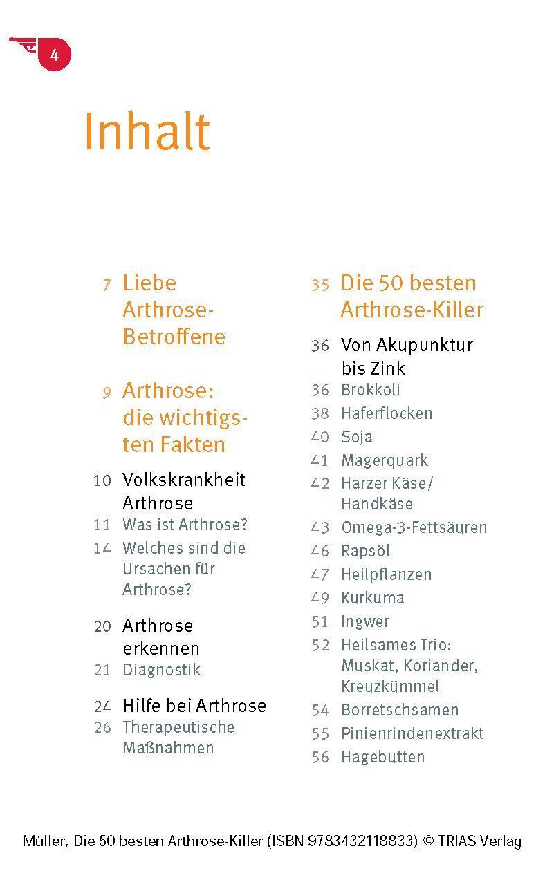 Bild: 9783432118833 | Die 50 besten Arthrose-Killer | Sven-David Müller | Taschenbuch | 2024