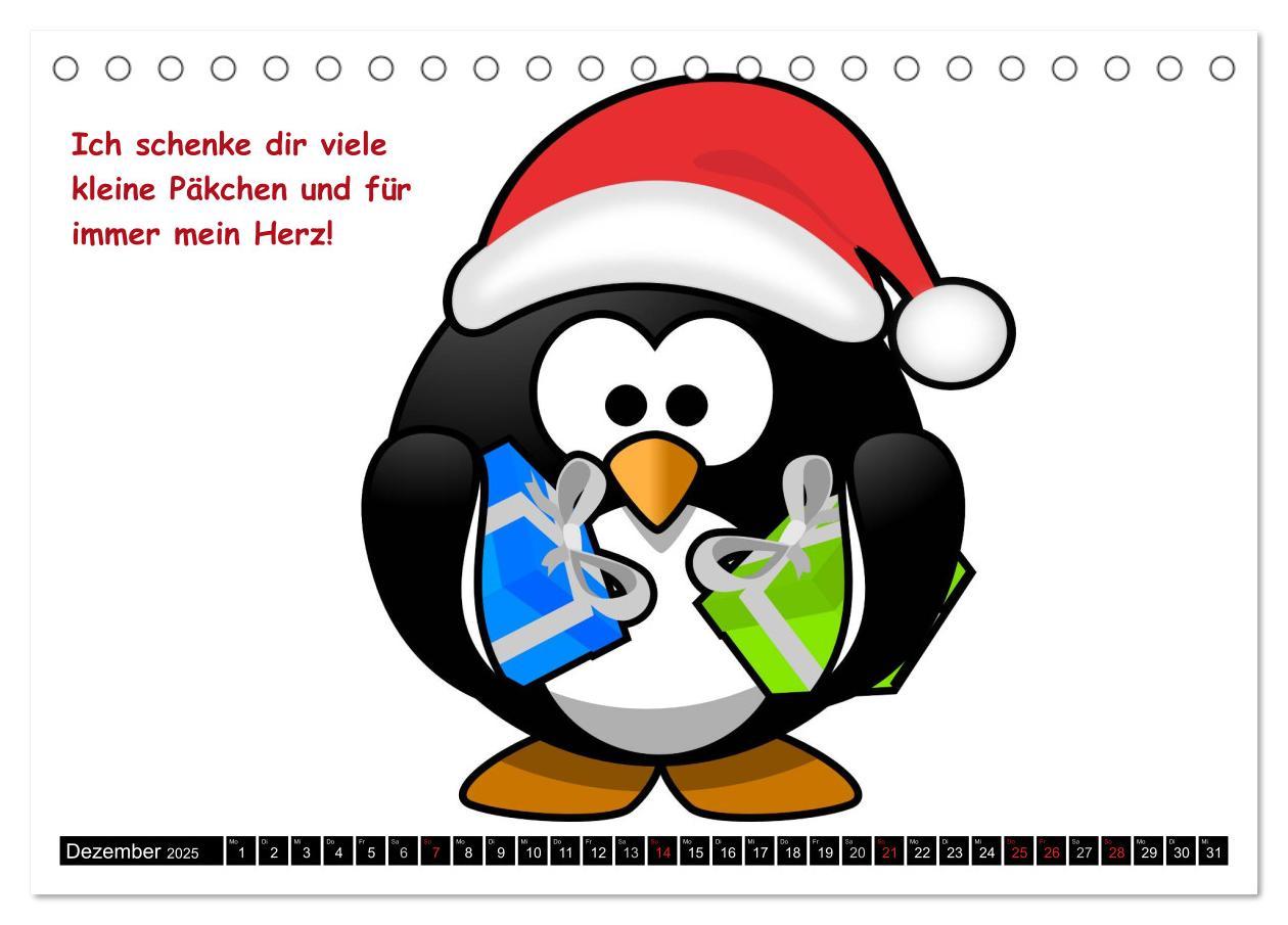 Bild: 9783435734931 | Pinguine im siebten Himmel! (Tischkalender 2025 DIN A5 quer),...