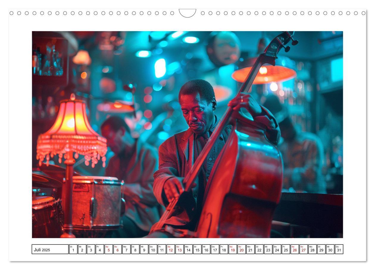 Bild: 9783383831492 | Jazz Geschichten um Mitternacht (Wandkalender 2025 DIN A3 quer),...