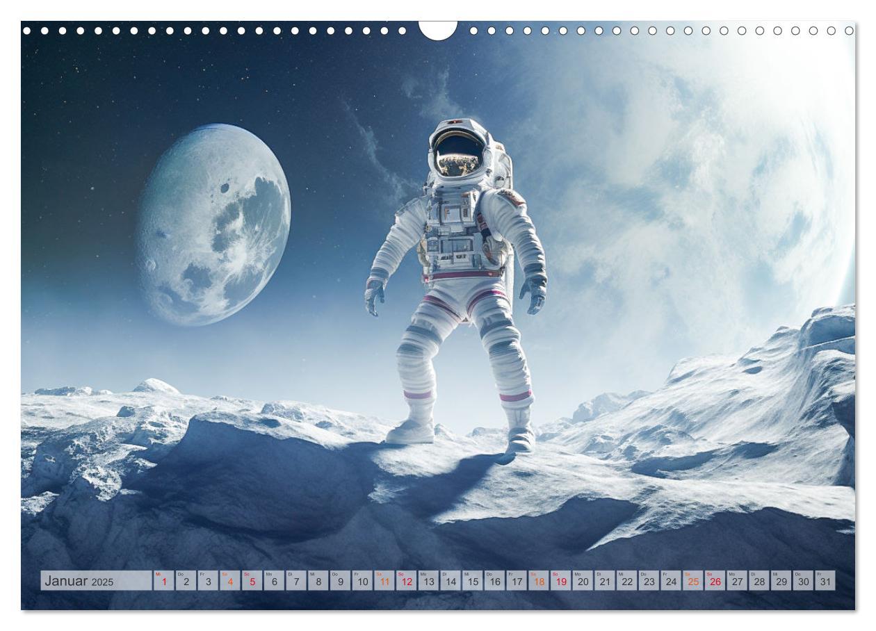 Bild: 9783383773983 | Astronaut - Unterwegs in der Galaxie (Wandkalender 2025 DIN A3...