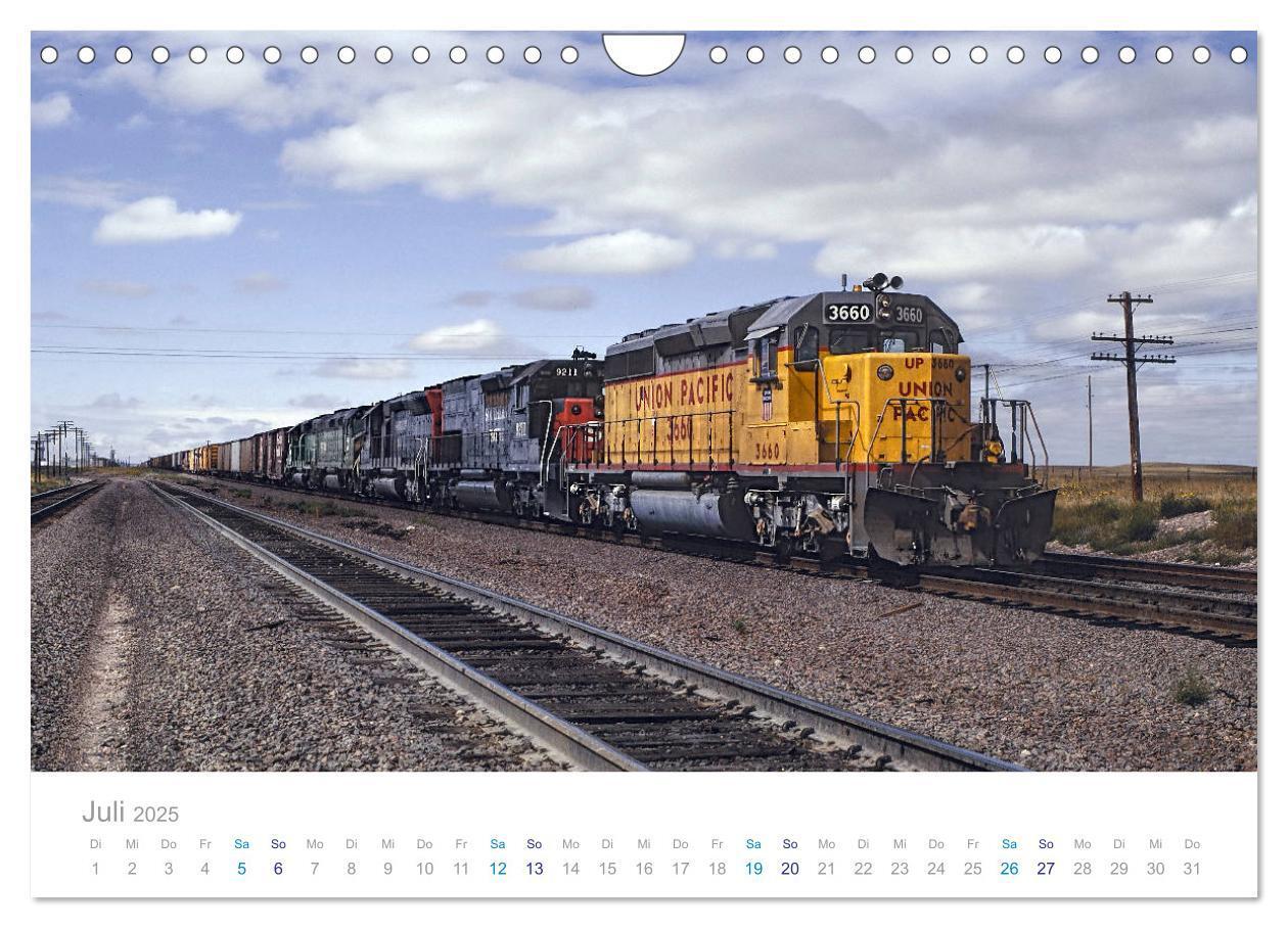 Bild: 9783435433421 | US Diesellokomotiven (Wandkalender 2025 DIN A4 quer), CALVENDO...