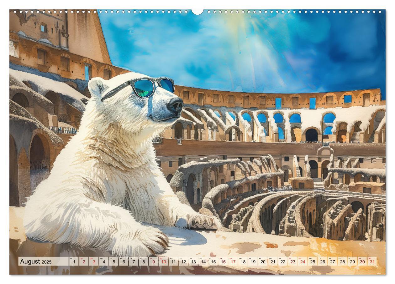 Bild: 9783383781964 | Eisbär Eik auf Europareise (Wandkalender 2025 DIN A2 quer),...