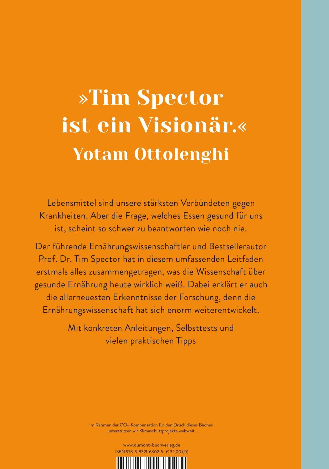 Rückseite: 9783832168025 | Nahrung fürs Leben | Tim Spector | Buch | 684 S. | Deutsch | 2023