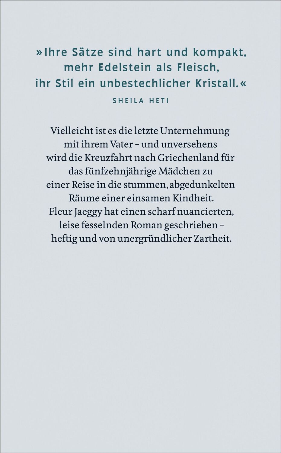 Rückseite: 9783518474372 | Proleterka | Fleur Jaeggy | Taschenbuch | 120 S. | Deutsch | 2024