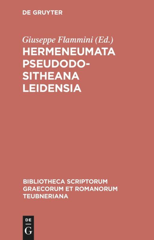 Cover: 9783598712531 | Hermeneumata Pseudodositheana Leidensia | Giuseppe Flammini | Buch