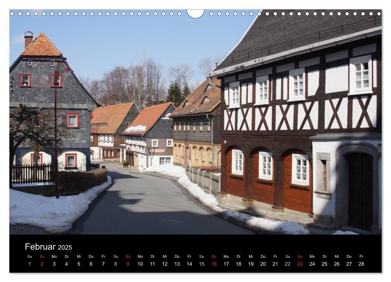 Bild: 9783435670864 | Oberlausitz - Land der Umgebindehäuser (Wandkalender 2025 DIN A3...