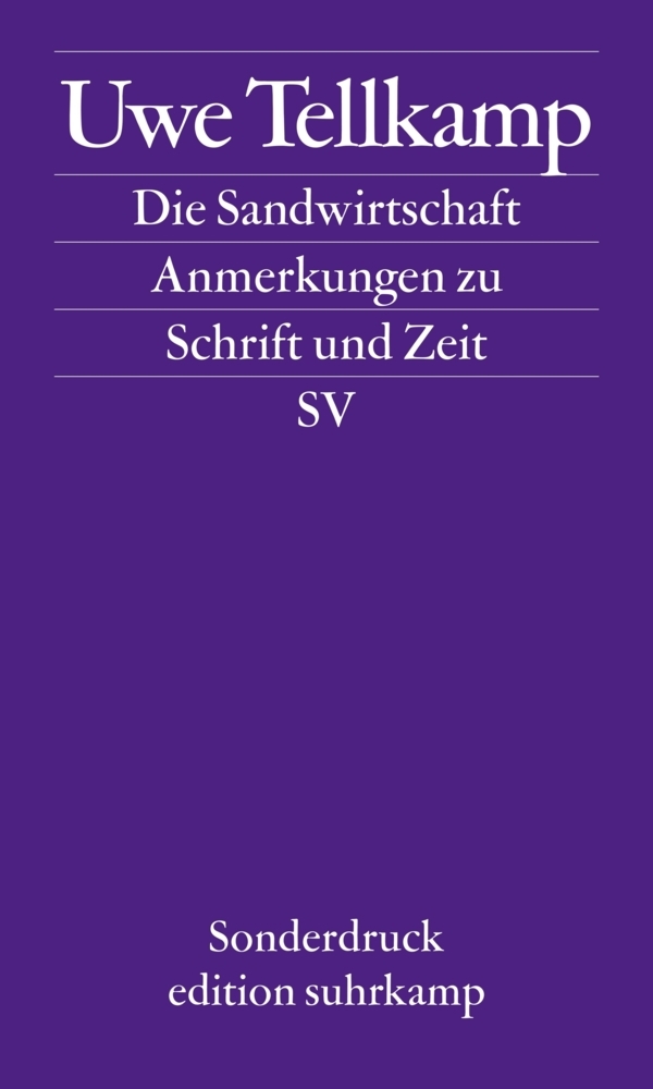 Cover: 9783518069998 | Die Sandwirtschaft | Uwe Tellkamp | Taschenbuch | 163 S. | Deutsch