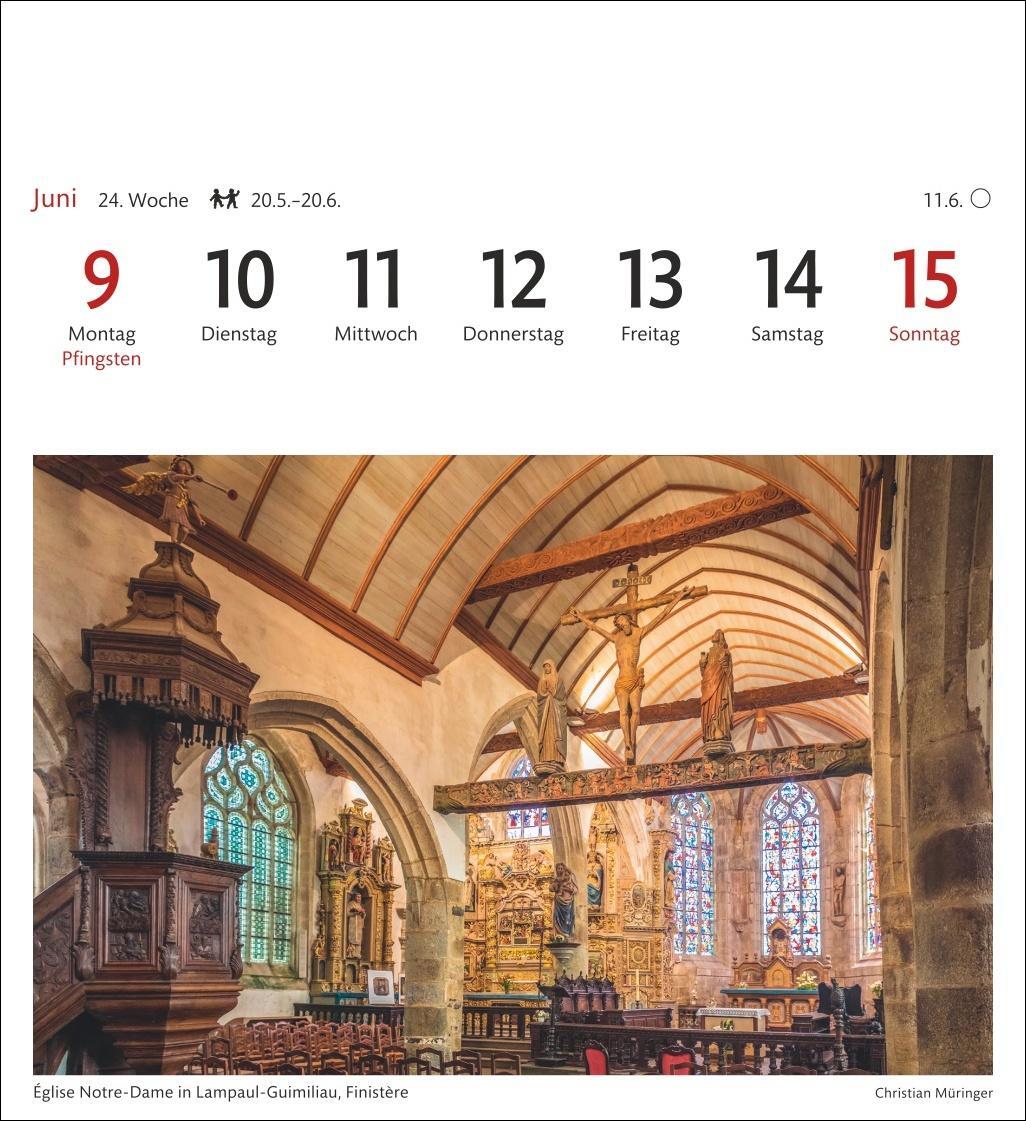 Bild: 9783840034794 | Bretagne &amp; Normandie Sehnsuchtskalender 2025 - Wochenkalender mit...