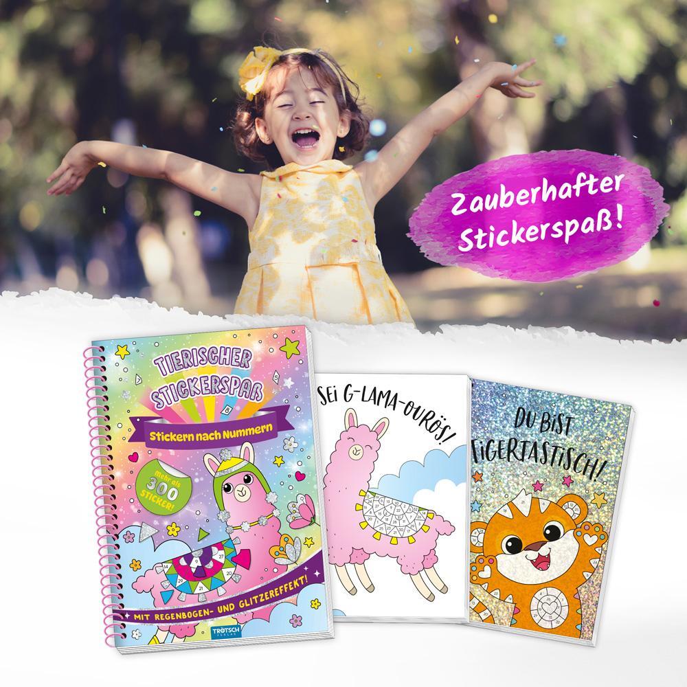 Bild: 9783988021526 | Trötsch Beschäftigungsbuch Stickerbuch Tierischer Stickerspaß | KG