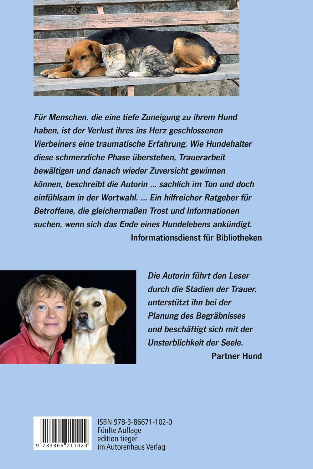 Rückseite: 9783866711020 | Der Verlust eines Hundes | und wie wir ihn überwinden | Radinger