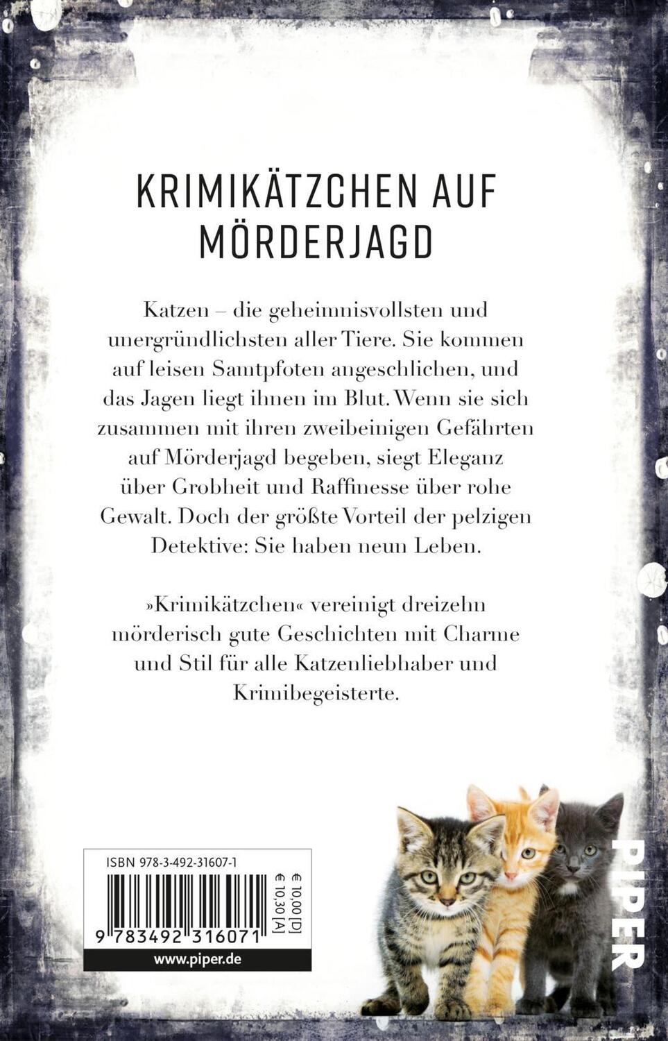 Rückseite: 9783492316071 | Krimikätzchen | Spannende Katzengeschichten | Jone Heer | Taschenbuch