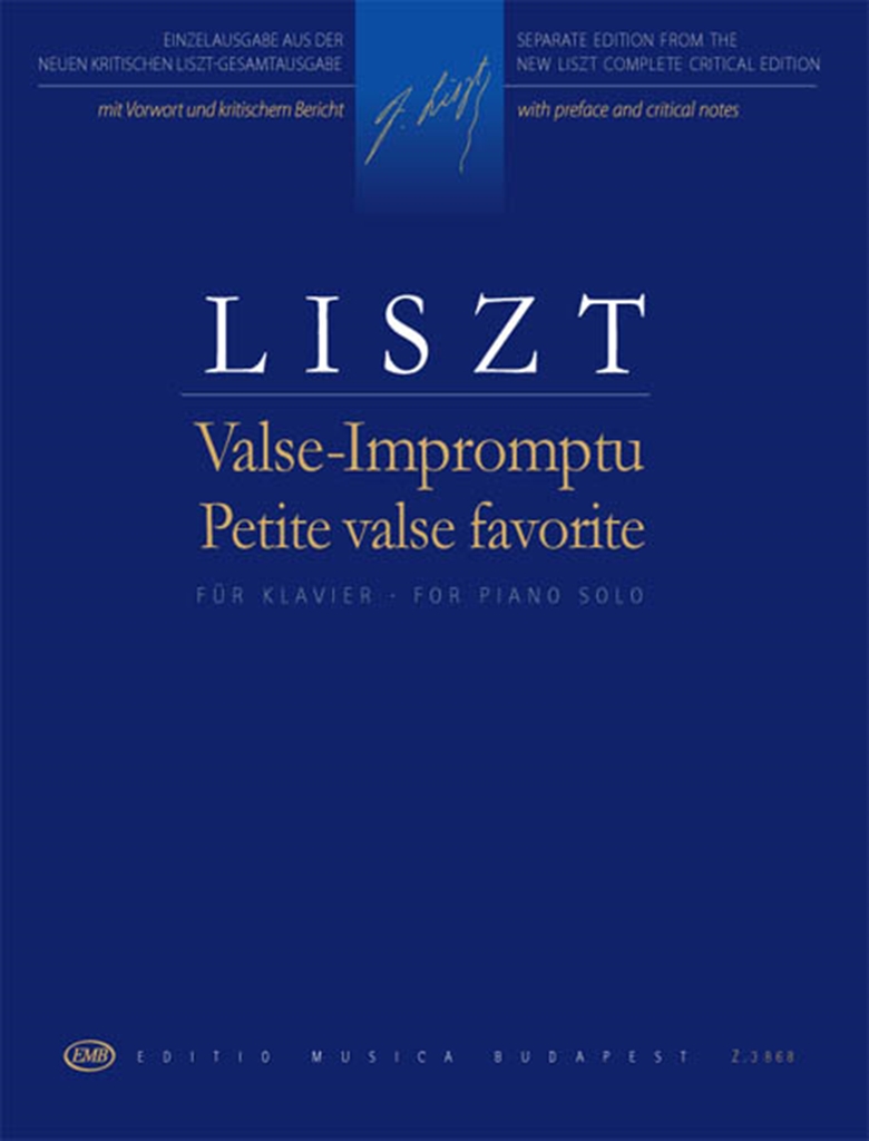 Cover: 9790080038680 | Valse impromptu - Petite Valse Favorite | Franz Liszt | Buch | 2014