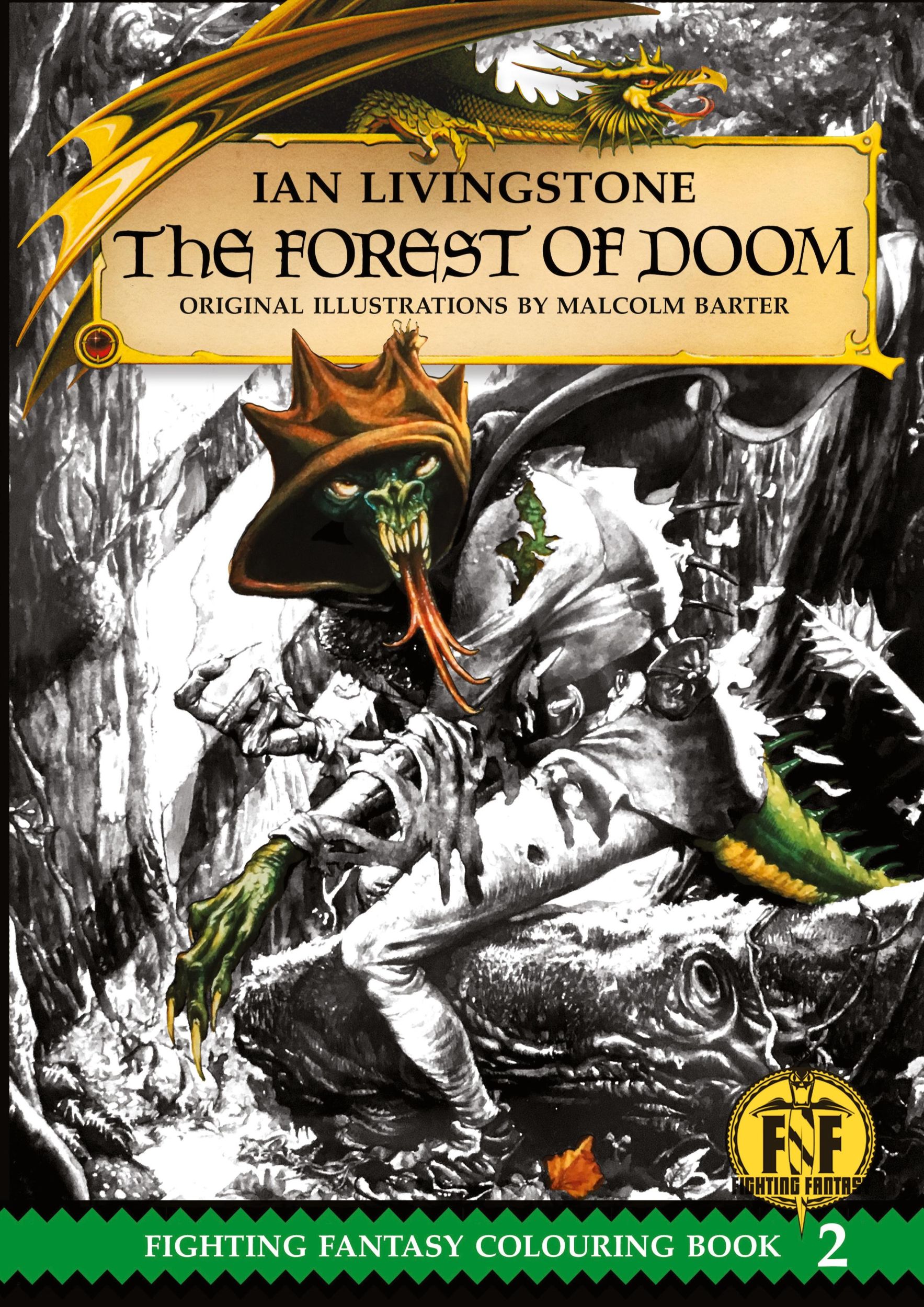 Cover: 9781911390053 | Official Fighting Fantasy Colouring Book 2 | The Forest of Doom | Buch