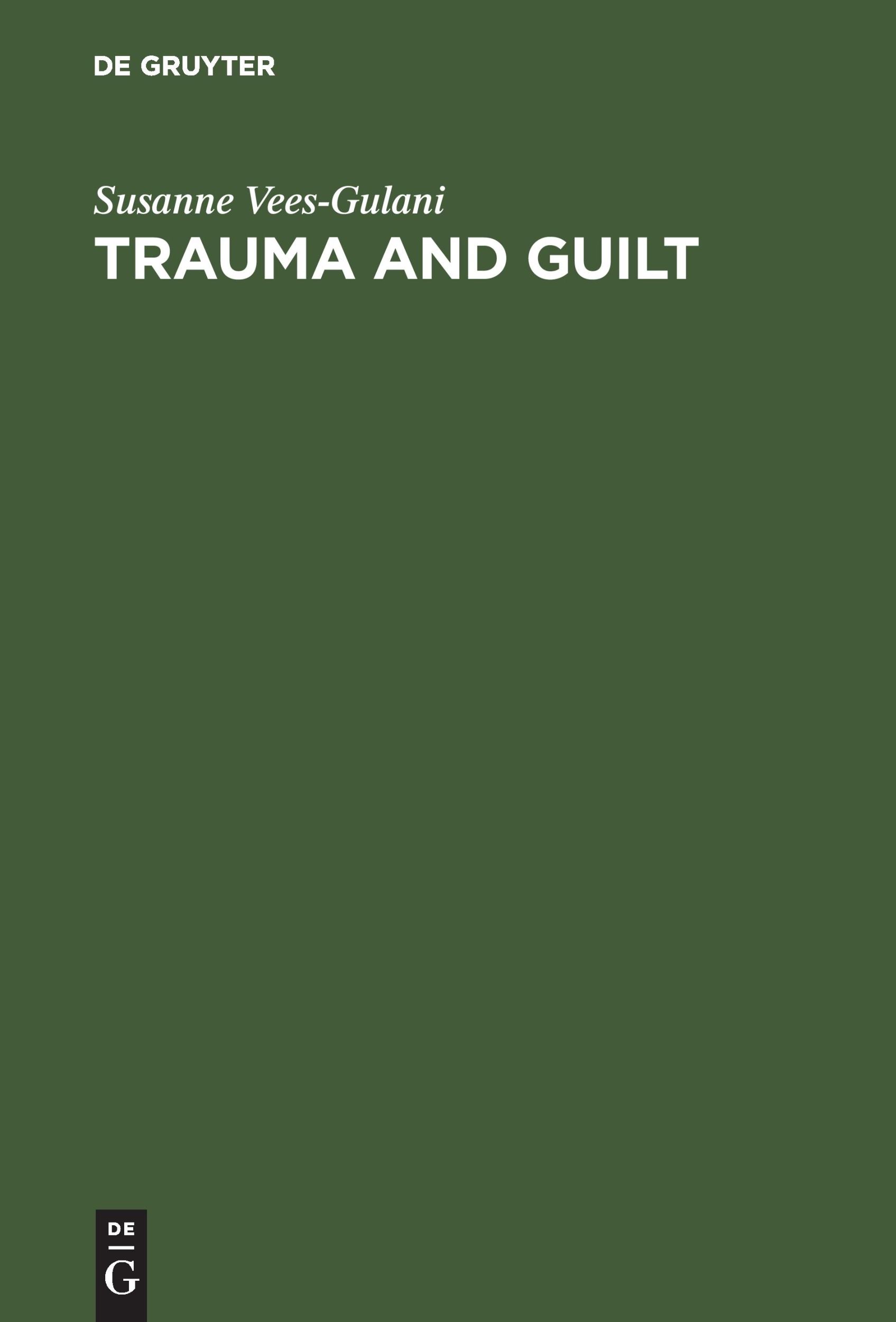 Cover: 9783110178081 | Trauma and Guilt | Literature of Wartime Bombing in Germany | Buch