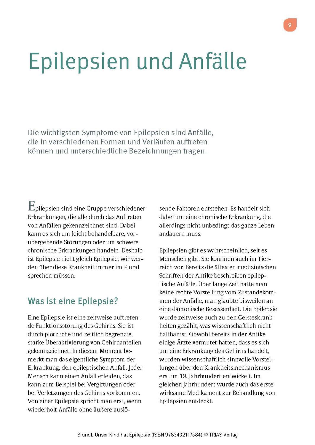 Bild: 9783432117584 | Unser Kind hat Epilepsie | Ulrich Brandl | Taschenbuch | 120 S. | 2023