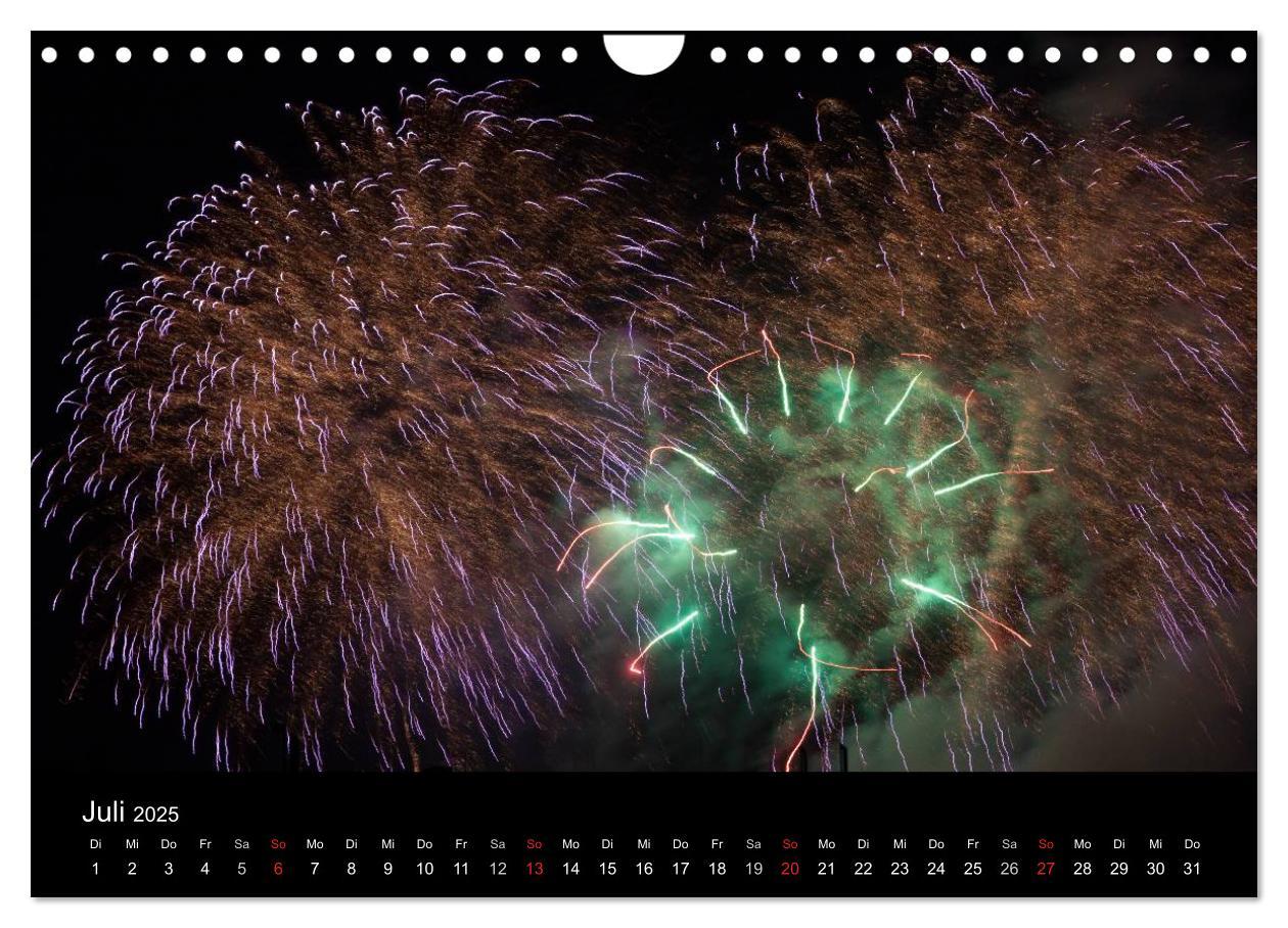 Bild: 9783435790180 | Feuerwerk (Wandkalender 2025 DIN A4 quer), CALVENDO Monatskalender