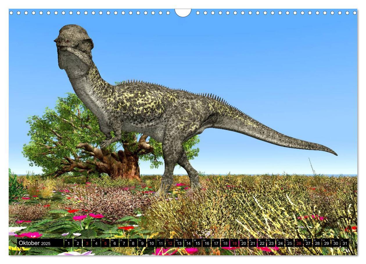 Bild: 9783435567799 | Dinosaurier. Urzeitliche Giganten (Wandkalender 2025 DIN A3 quer),...