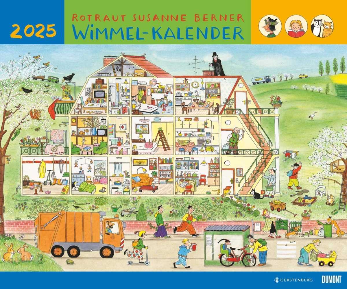 Cover: 4250809653143 | DUMONT - Wimmel-Kalender 2025 Wandkalender, 60x50cm, Kinderkalender...