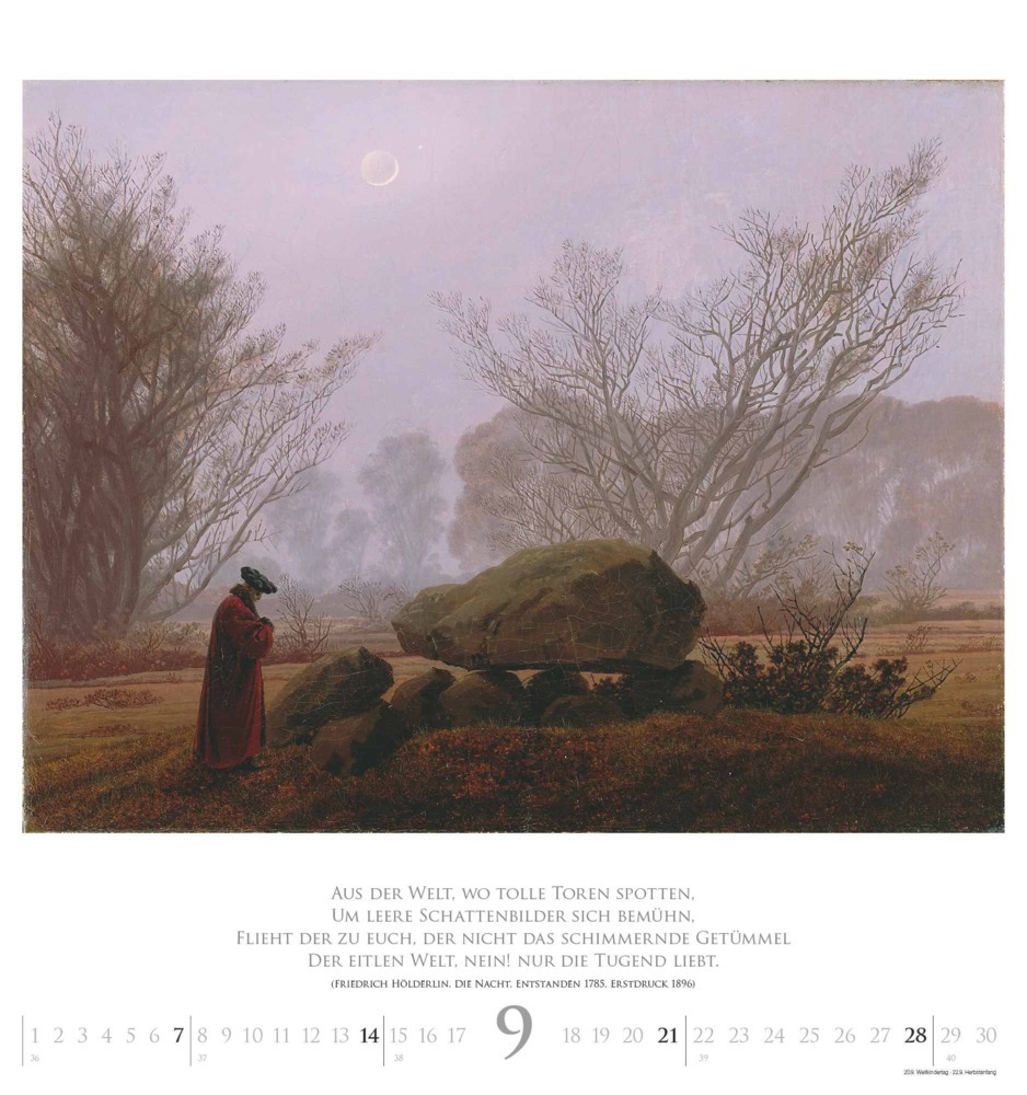 Bild: 4250809653211 | DUMONT - Caspar David Friedrich 2025 Wandkalender, 45x48cm,...