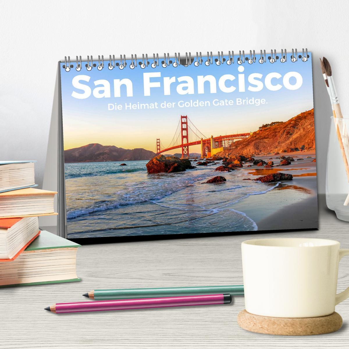 Bild: 9783435006663 | San Francisco - Die Heimat der Golden Gate Bridge. (Tischkalender...