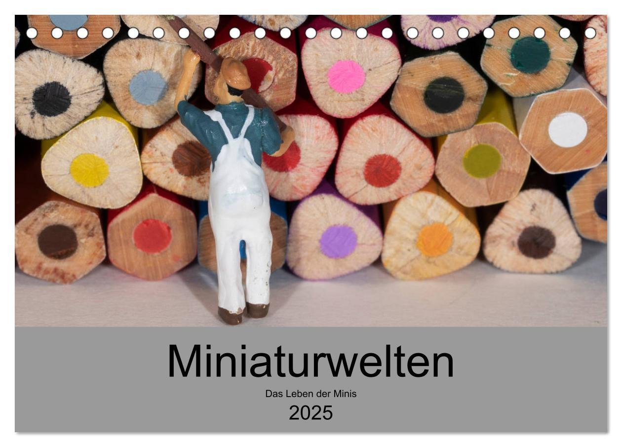 Cover: 9783435149063 | Miniaturen - Das Leben der Minis (Tischkalender 2025 DIN A5 quer),...