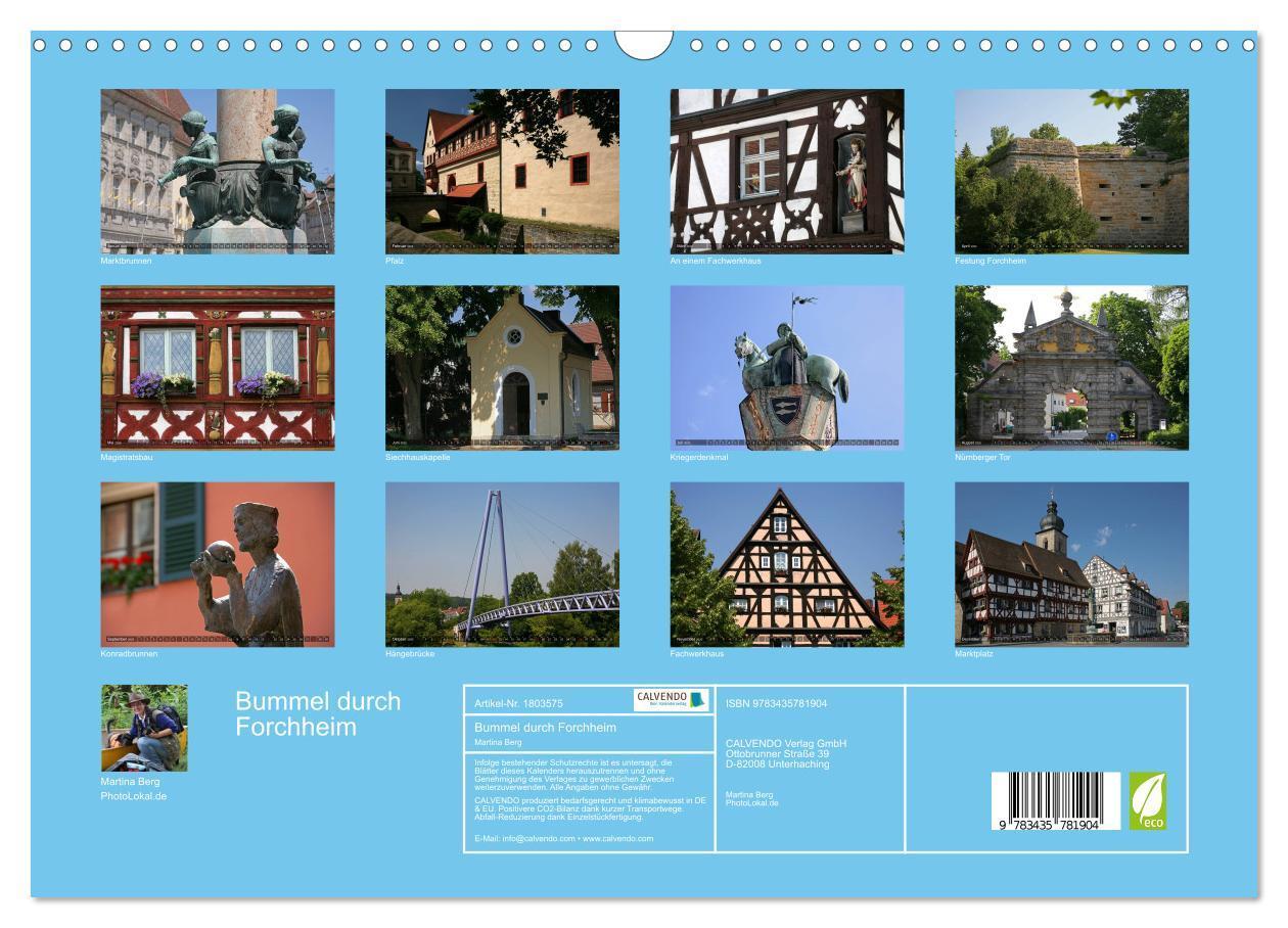 Bild: 9783435781904 | Bummel durch Forchheim (Wandkalender 2025 DIN A3 quer), CALVENDO...