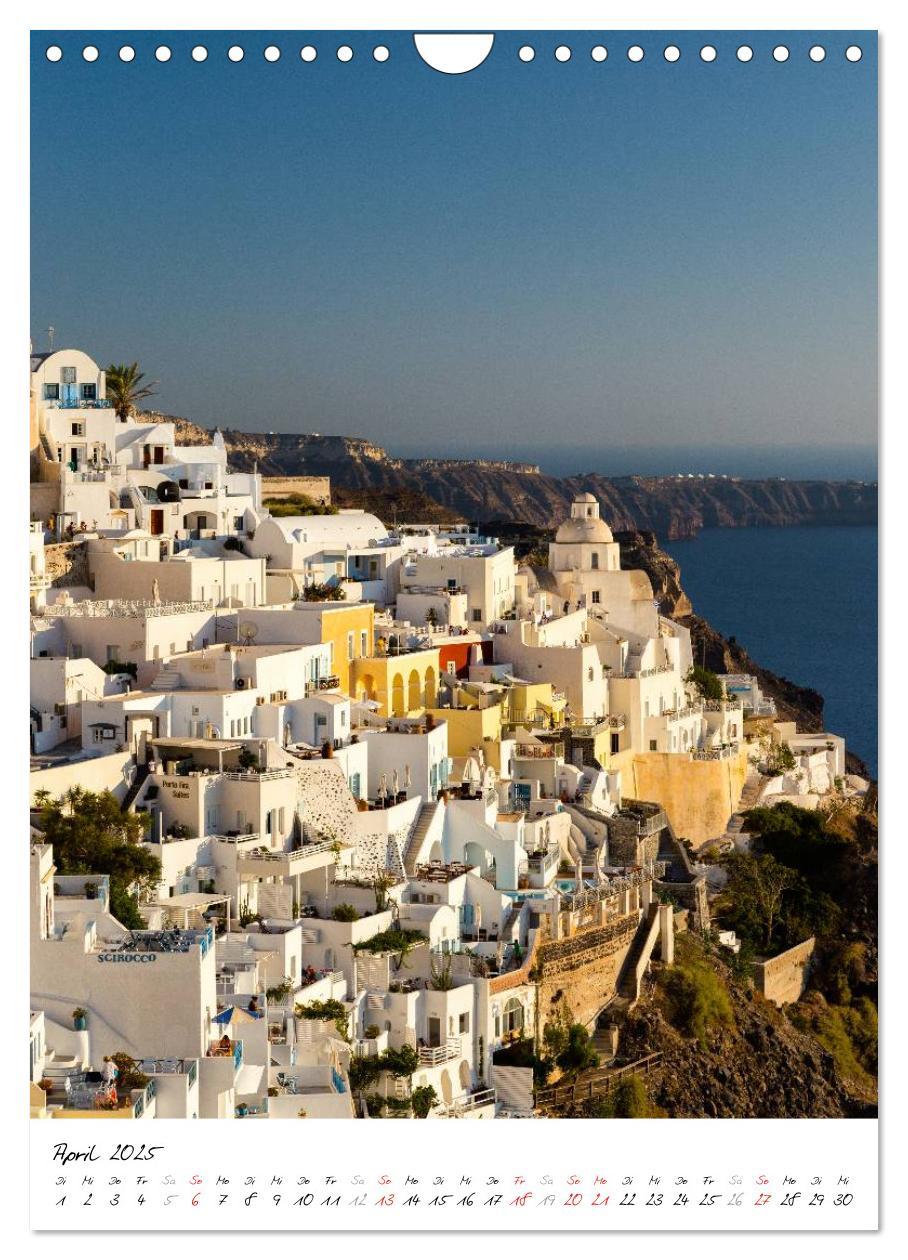 Bild: 9783457053843 | Insel des Lichts - Santorini (Wandkalender 2025 DIN A4 hoch),...