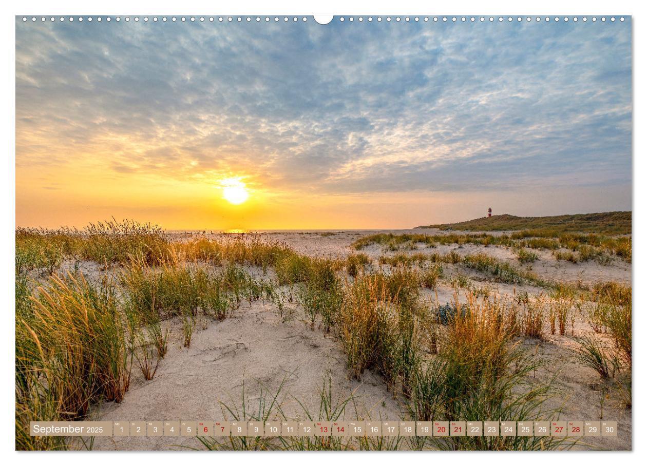 Bild: 9783383941603 | Sylt im Abendlicht (Wandkalender 2025 DIN A2 quer), CALVENDO...