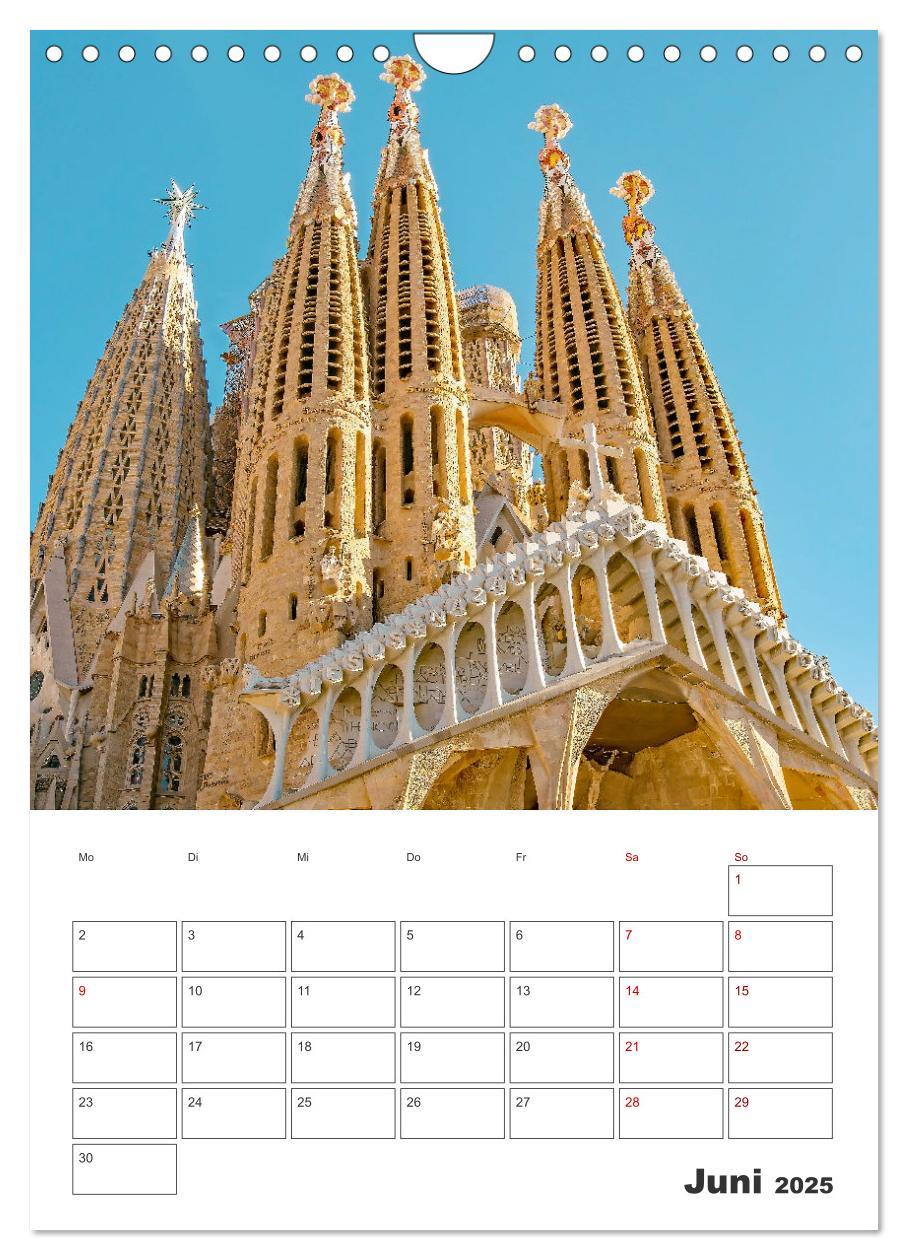 Bild: 9783435899883 | Barcelona - Urlaubsplaner (Wandkalender 2025 DIN A4 hoch), CALVENDO...