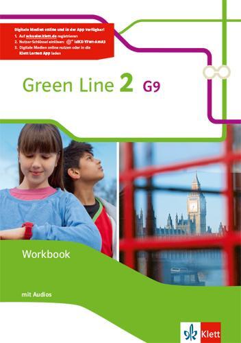 Cover: 9783128542256 | Green Line 2 G9. Workbook + Nutzerschlüssel Klasse 6 | Harper | Bundle