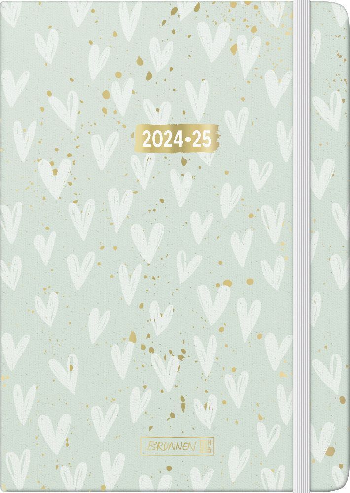 Cover: 4061947118827 | BRUNNEN Schülerkalender 2024/2025 "Hearts", 2 Seiten = 1 Woche, A5,...