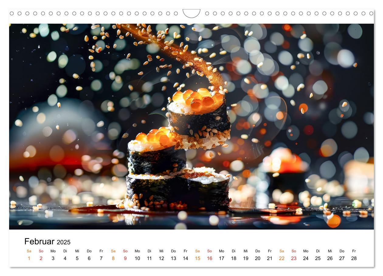 Bild: 9783457129302 | Sushi für Gourmets (Wandkalender 2025 DIN A3 quer), CALVENDO...