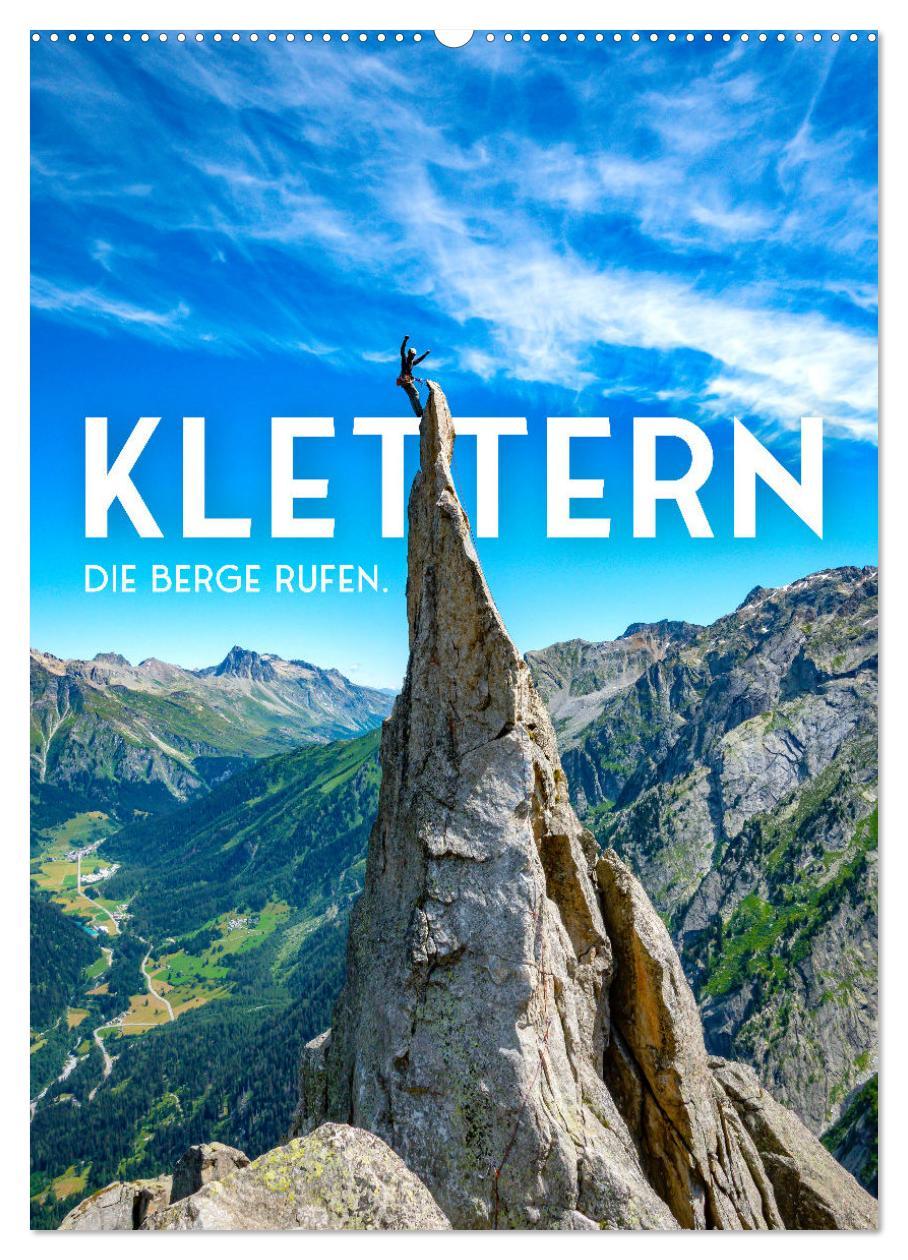 Cover: 9783435893782 | Klettern - Die Berge rufen. (Wandkalender 2025 DIN A2 hoch),...