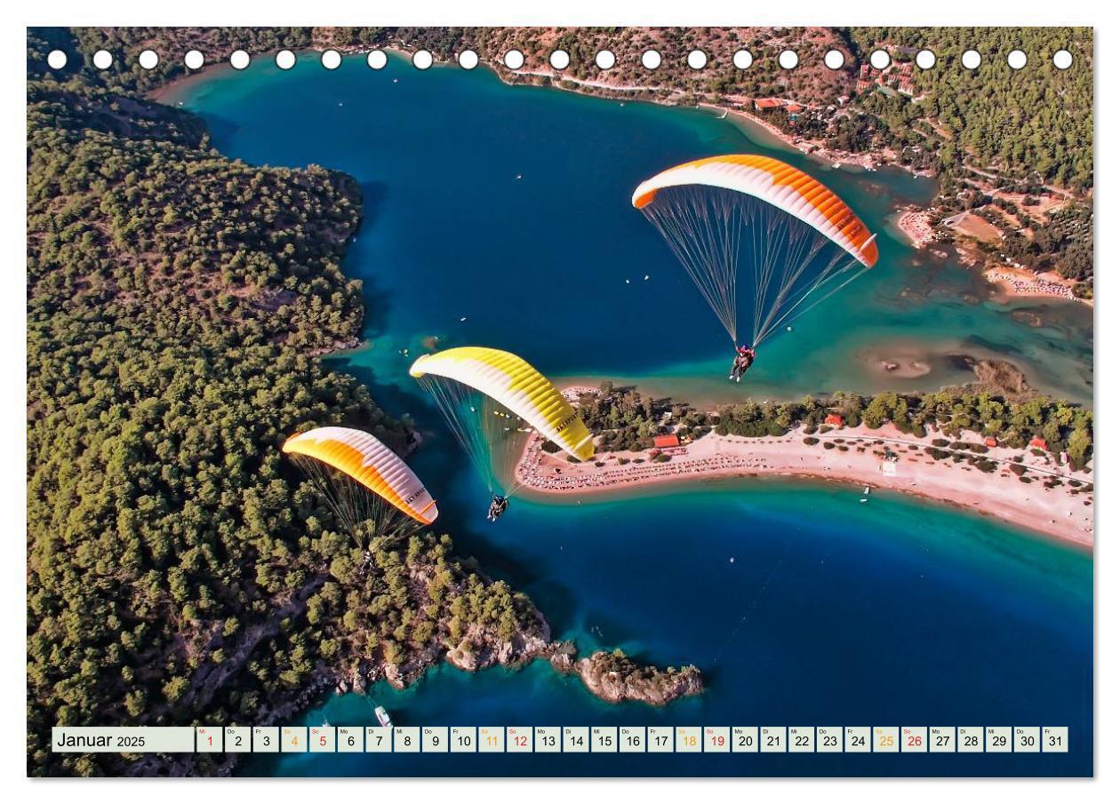 Bild: 9783435478408 | Freiheit und Abenteuer - Paragliding (Tischkalender 2025 DIN A5...