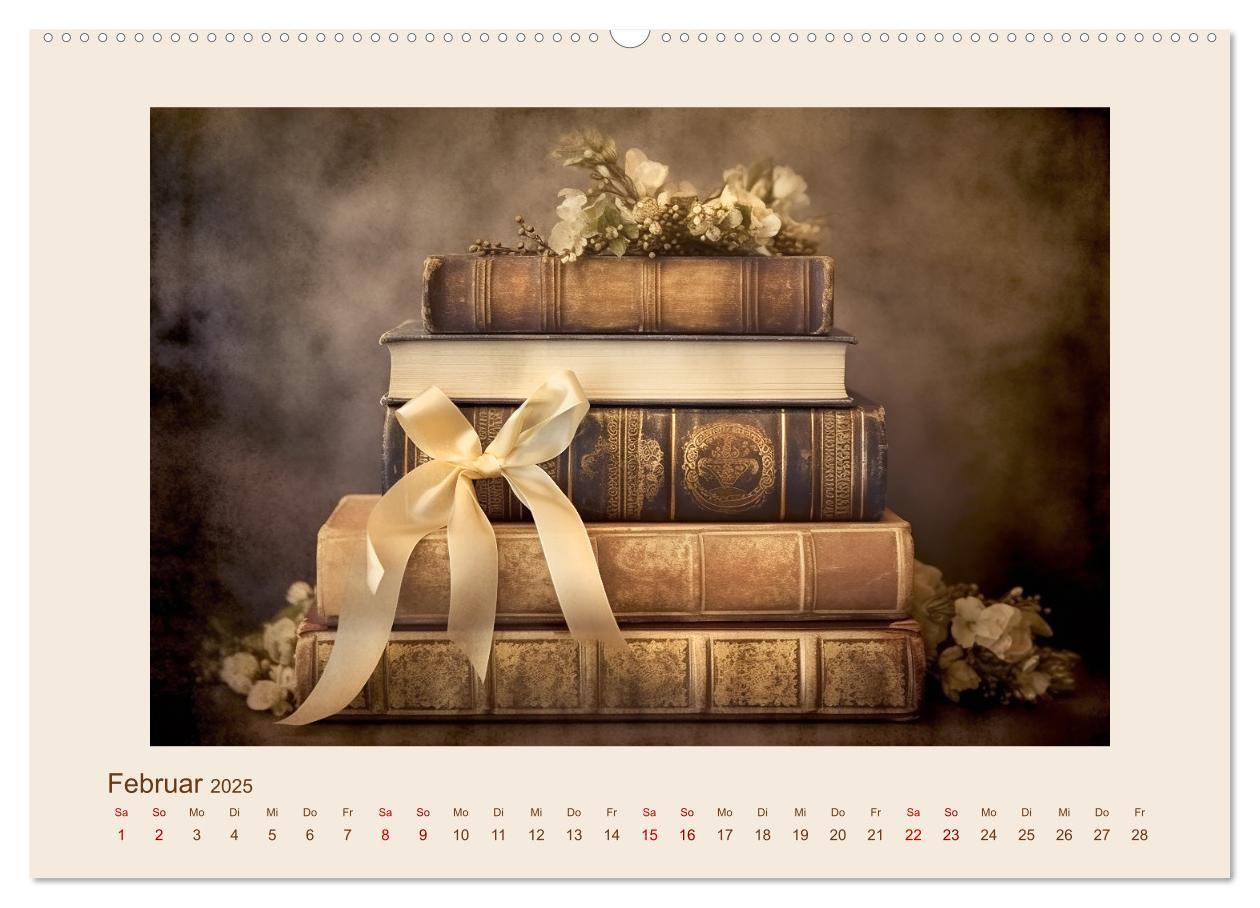 Bild: 9783383848414 | Bücherzauber (Wandkalender 2025 DIN A2 quer), CALVENDO Monatskalender