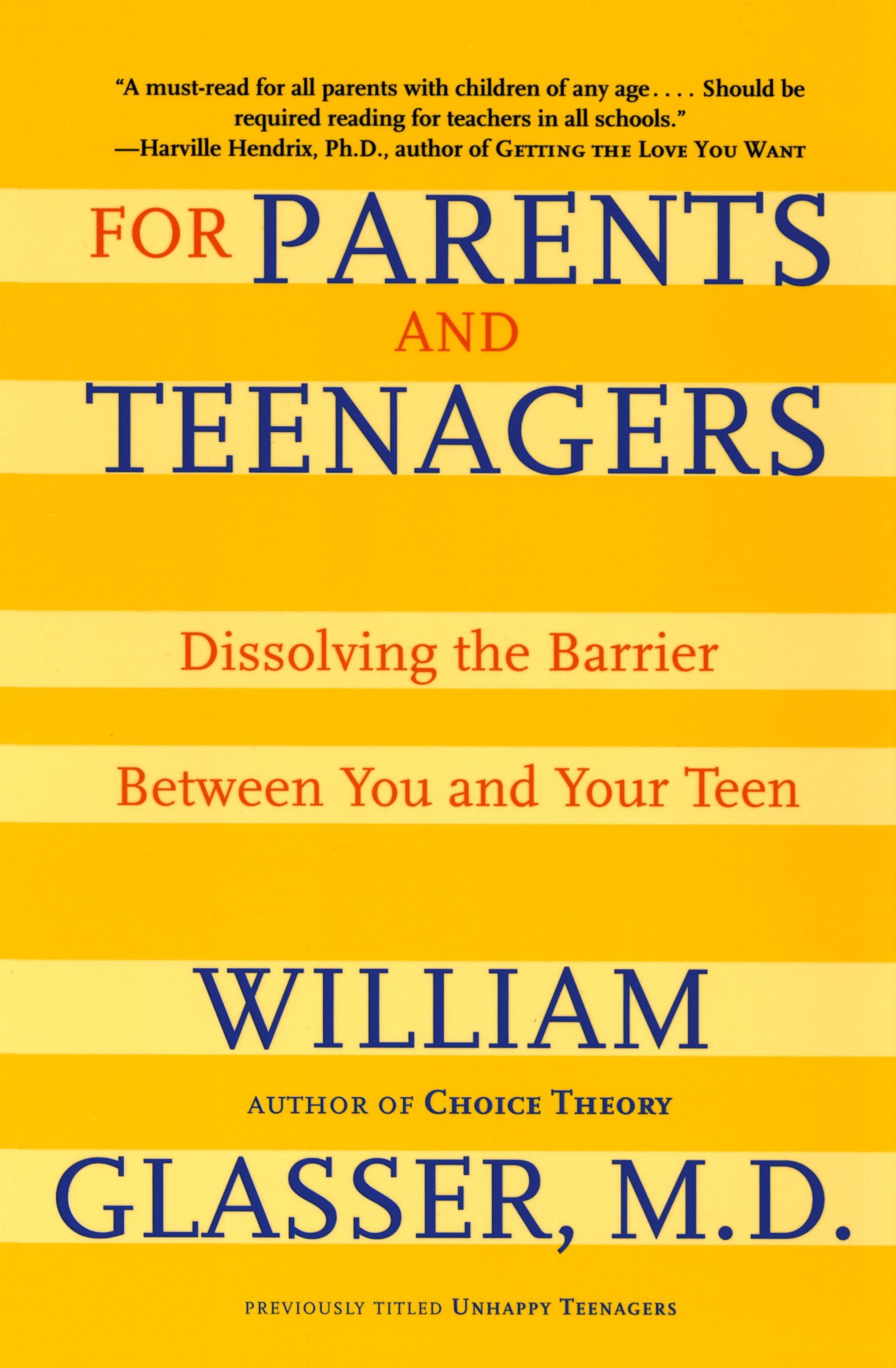 Cover: 9780060007997 | For Parents and Teenagers | William Glasser | Taschenbuch | Englisch