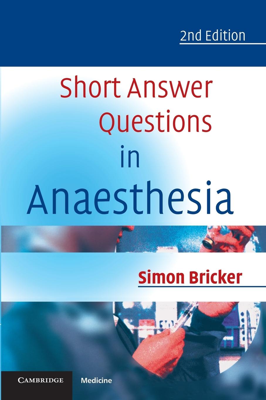 Cover: 9780521681001 | Short Answer Questions in Anaesthesia | Simon Bricker | Taschenbuch